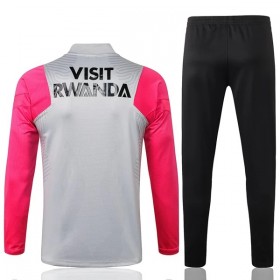 Paris Saint Germain Kind Trainings Sweatshirt Pak Kwart-Zip 2022-23 Lichtgrijs roze